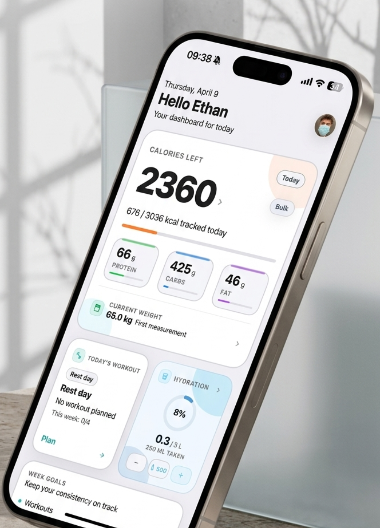 Elyra App Store visual showing the home screen.