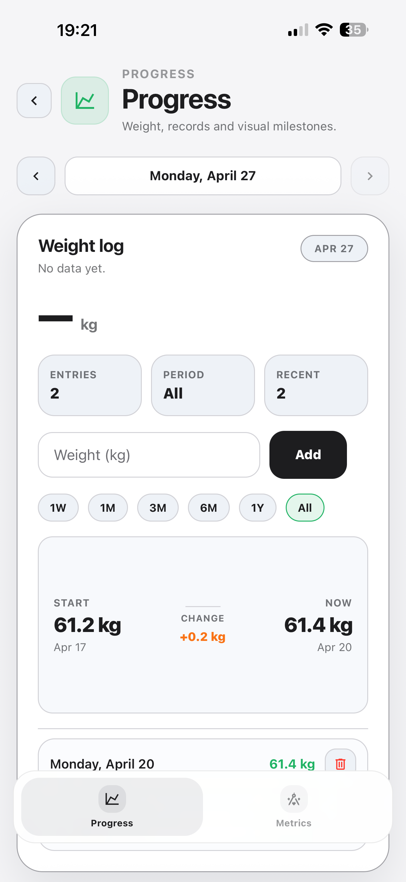Detailed progress preview in Elyra.