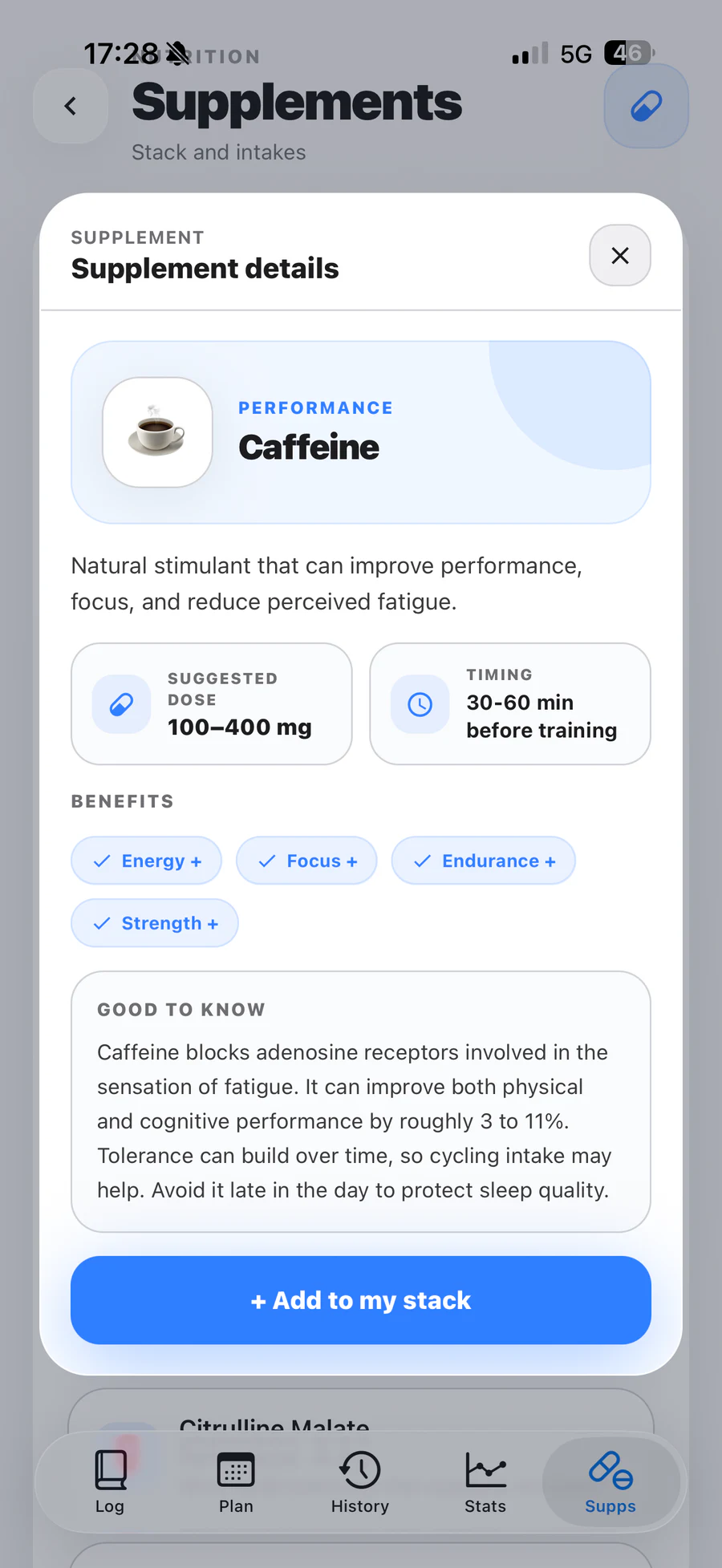 Preview of supplement tracking in Elyra.